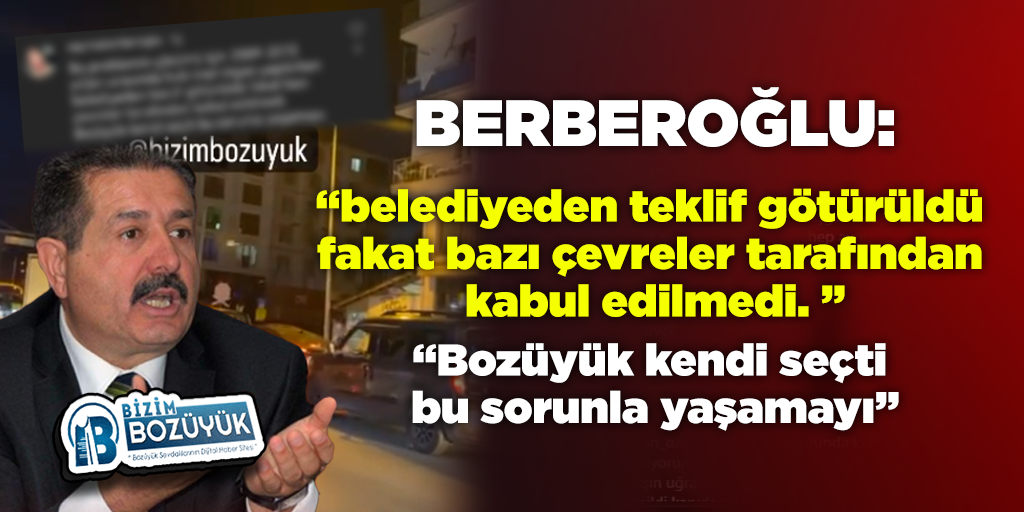 Geçmiş Dönem Bozüyük Belediye Başkanı Ahmet Berberoğlu`nun kızından dikkat çeken yorum