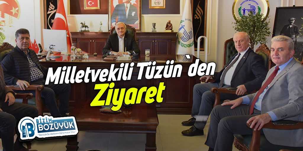 Bilecik CHP Milletvekili Yaşar Tüzün, Bozüyük Belediye Başkanı Mehmet Talat Bakkalcıoğlu’nu ziyaret etti