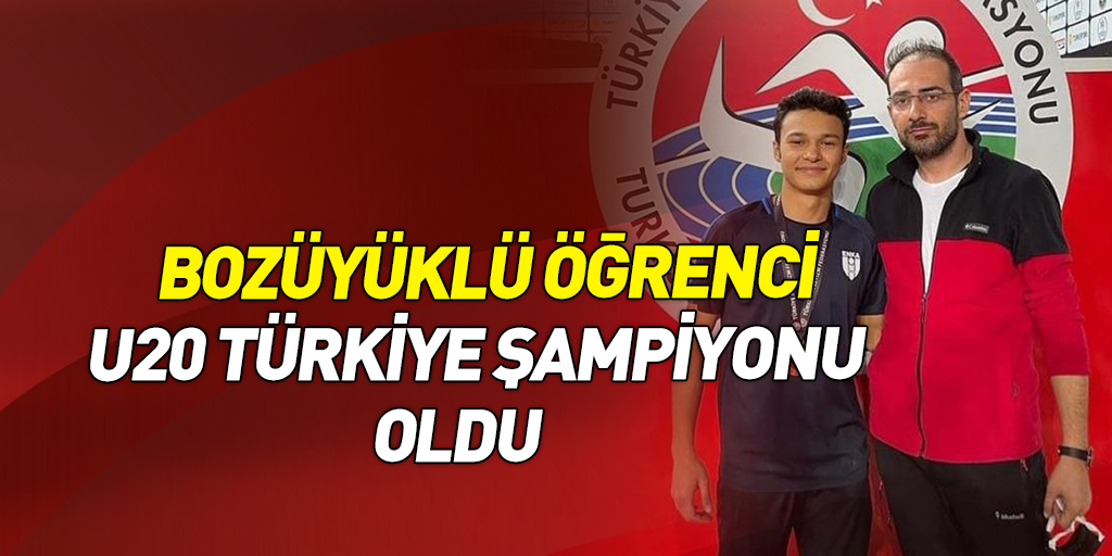 Türkiye Atletizm Şampiyonası'nda U20 Türkiye Şampiyonu oldu